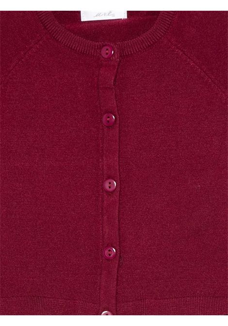 Cardigan con orlo a smerlo U+E' BY MISS GRANT | UE1996BORDEAUX
